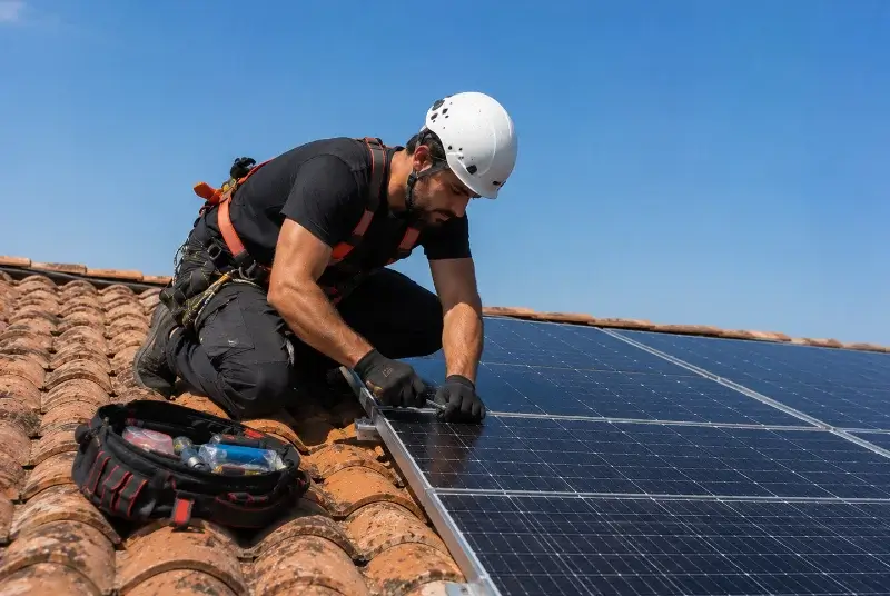 Maintenance et monitoring de panneaux solaires à la Sure en Chartreuse